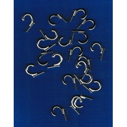 Wieszak  25x0,5mm  , haczyk dekoracyjny metalowy    ( C247 )   srebro , CENA 1szt